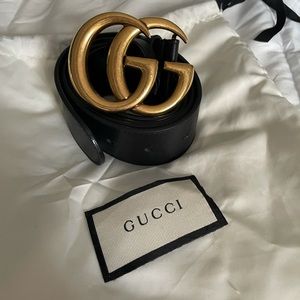 Gucci Marmont GG Logo Belt, 100 cm